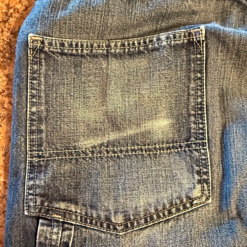 Signature Levi Strauss W36 L30 Carpenter Jeans Relaxed Fit Workwear 100% Cotton